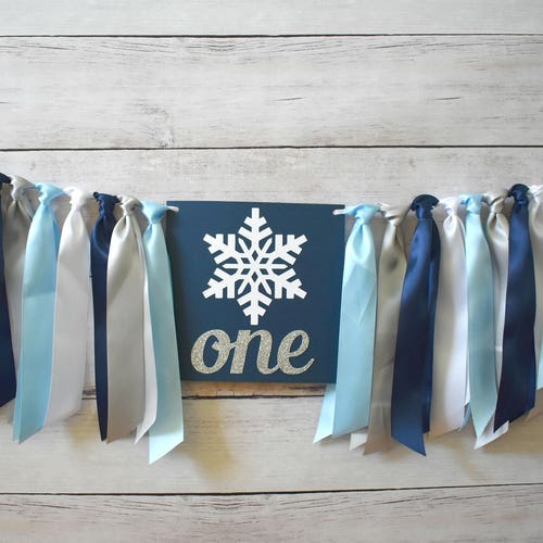 Winter Onederland Decorations Boy Winter Birthday Snowflake Etsy
