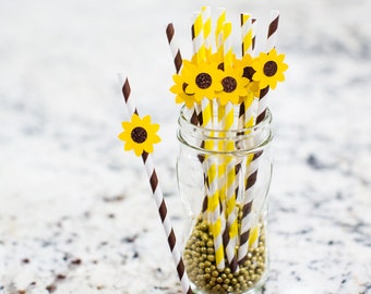 Sunflower Party Decorations. Sunflower Party Straws. Sunflower Bridal Shower. You Are My Sunshine Sunflower. Sunflower Birthday Decorations.