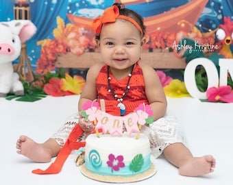 Tropical Cake Topper, Beach Birthday Party Decor