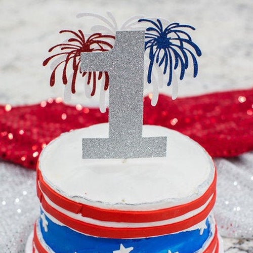 Little Firecracker Cake Topper For 1st Birthday & 4th Of July Parties | Handmade Patriotic Decor For Gender Reveal & Baby Showers - View #5