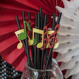 One Love 1st Birthday. One and Loved.  Reggae Party Decorations. One Love. Music Party Decorations. Music Straws. Jamaica  Party Decoration.
