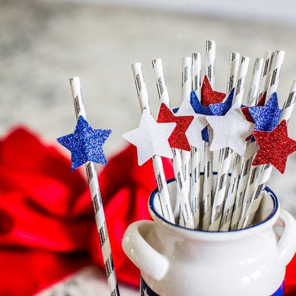 4th of july straws