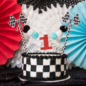 Fast One First Birthday Party Decorations. First One Cake Topper. Racecar Birthday Decorations. Racing Birthday Decorations. Race Car Party