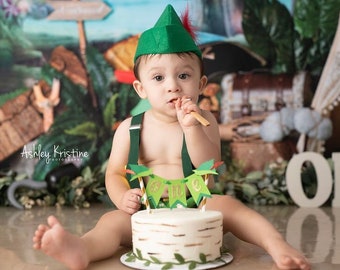 Peter Pan Cake Topper: Sparkle Birthday Party Decoration