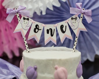 Spooky One Cake Topper, Ghost 1st Birthday Decorations