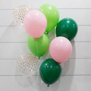 Lucky One Balloon Bouquet: St Patrick's Day, Pink & Green