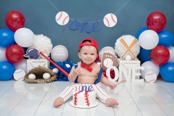 Baseball First Birthday Decorations. Rookie Year Birthday Decor. Baseball Cake Topper. Baseball Smash Cake Topper. Baseball High Chair Sign Il_570xn
