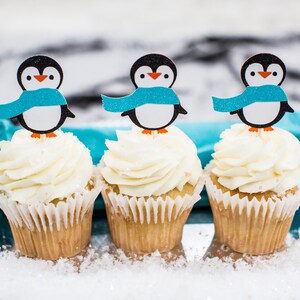 Penguin Party Decorations. Boy Winter Onederland Decorations. Penguin Baby Shower Decorations. Penguin Cupcake Toppers. Penguin Birthday.