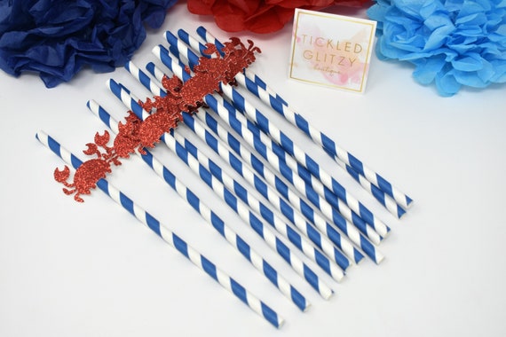 Crab Straws Crab First Birthday Crab Feast Decor Crab Etsy