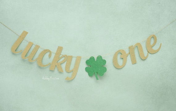 Lucky One Birthday Decorations, St. Patrick's Day 1st Birthday Party  Decorations, Lucky One 1st Birthday Party Supplies for Girl, Lucky Four  Leaf