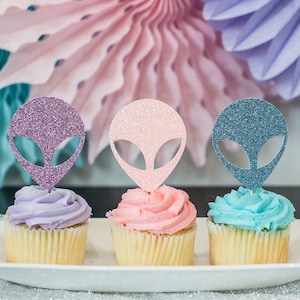 Pastel Halloween Decorations. Outer Space Party Decorations. Pastel Halloween Cupcake Toppers. First Trip Around the Sun. Girl Space Party