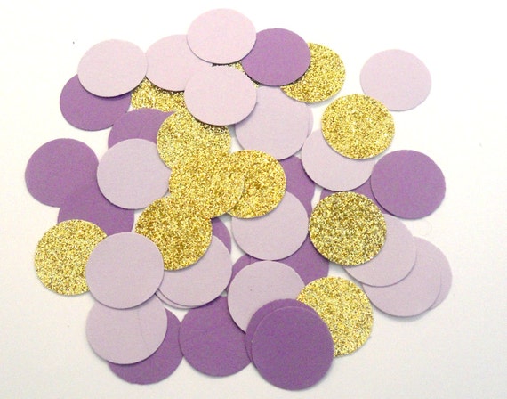 Lavender Lilac Gold Glitter Confetti Wedding Confetti Purple Confetti Bridal Shower Decor Baby Shower Sprinkle Wedding Invitation Decor Il_570xn
