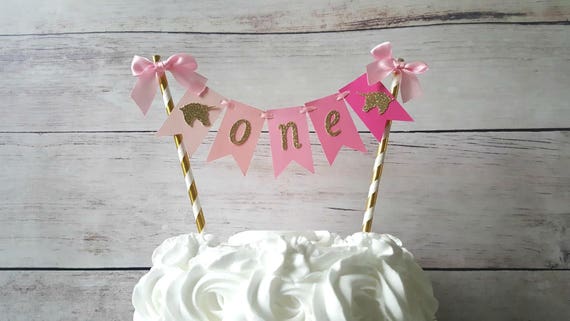 Unicorn Party Decorations Unicorn Cake Topper Unicorn Cake Bunting