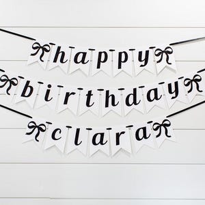 Black Bow Birthday Decorations. Black Coquette Birthday Decorations. Black Bow Birthday Banner. Black Coquette Birthday Banner. Black Bow.
