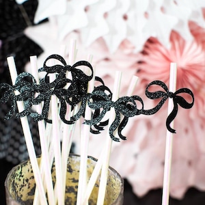She&#39;s Tying The Knot Bridal Shower. Coquette Birthday. Black Coquette. Black Bow Party Decorations. Bow Bridal Shower. Bow Birthday Decor.