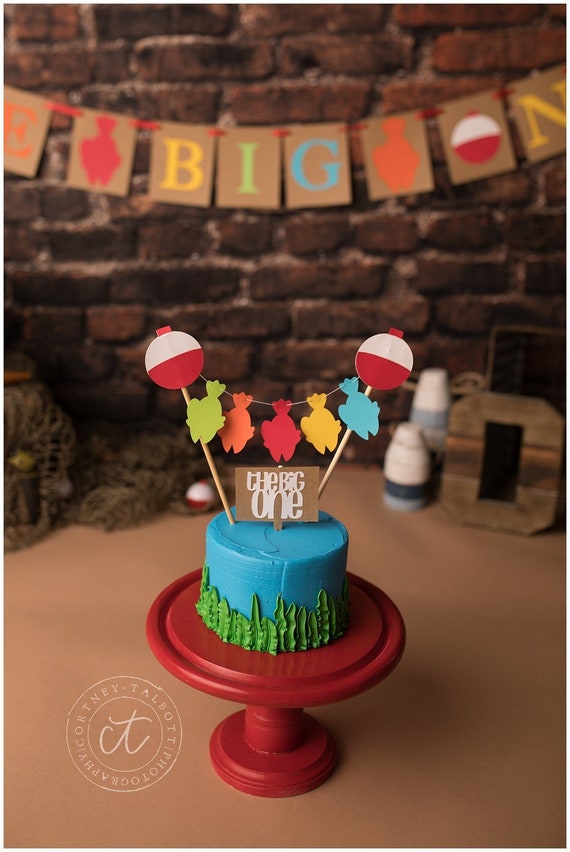 The Big One Cake Topper, Big One Fishing Cake Topper, The Big One  Decorations, Fishing First Birthday, Fishing Cake Topper, Ofishally One