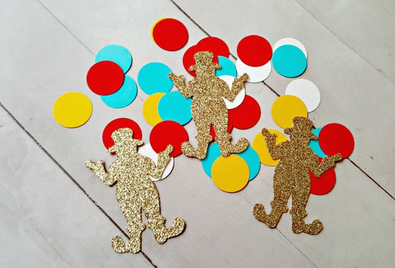 Circus Confetti, Clown Confetti, Circus Birthday, Circus Baby Shower, Circus Party Decorations, Circus Invitations, Circus Decor, Juggler Il_570xn