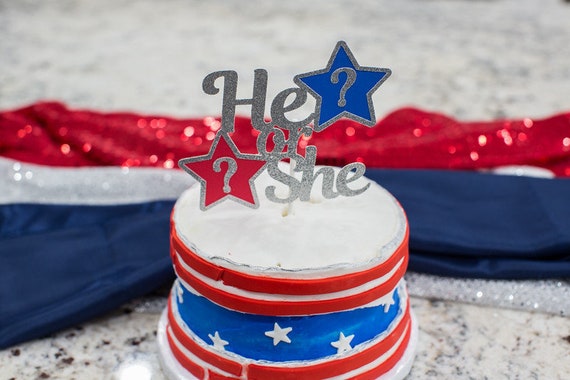 Fourth Of July Gender Reveal Fourth Of July Gender Reveal Cake Topper He Or She Cake Topper Star Gender Reveal Decorations 4th Of July By Tickled Glitzy Boutique Catch My Party Fourth Of July Gender Reveal Fourth Of July Gender Reveal Cake Topper He Or She Cake Topper Star Gender Reveal Decorations 4th Of July By Tickled Glitzy Boutique Catch My Party