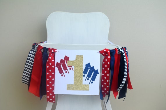 Little Firecracker Highchair Banner, Little Firecracker Birthday, 4th of July Birthday, Little Firecracker Decorations, 4th Of July Party Il_570xn