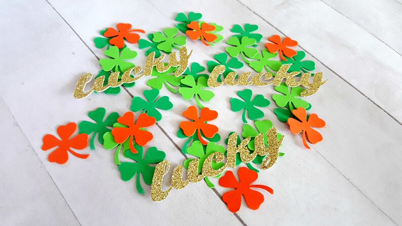 Irish Party Decorations, St. Patrick's Day Party Decor, St. Patrick's Day Confetti, Irish Confetti, Shamrock Confetti, St. Patty's Day Party image 1