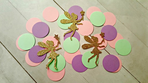 Fairy Confetti, Fairy Party Decorations, Fairy Birthday, Fairy First Birthday, Fairy Baby Shower, Fairy Invitations, Fairy Dots, Gold Fairy Il_570xn