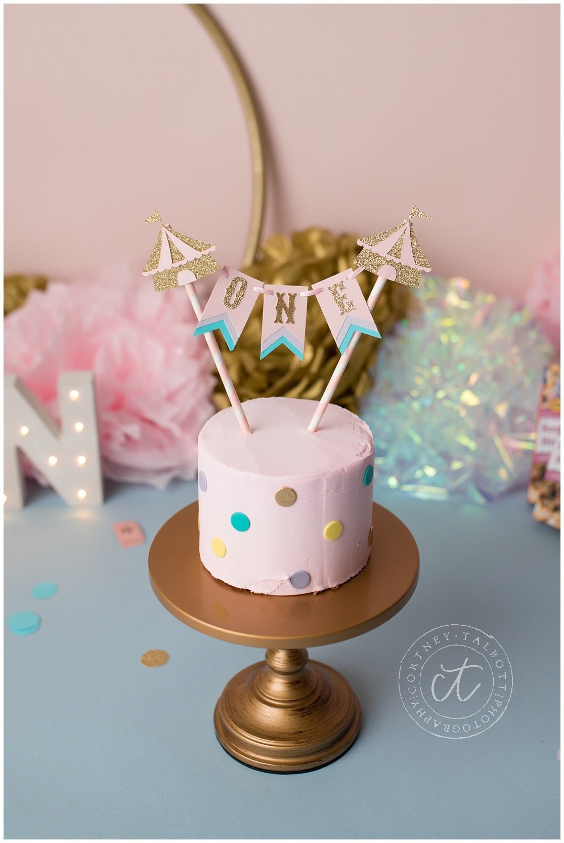 Lucky One 1st Birthday Decorations. Lucky One Cake Topper. Lucky