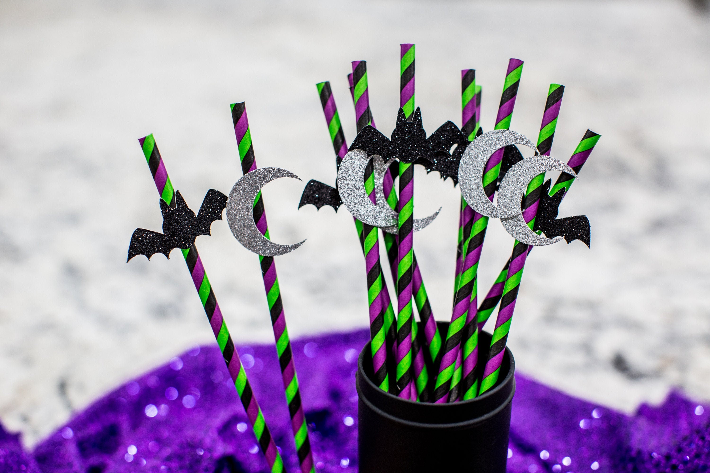 10 Halloween Witch Hat Paper Party Straws Drinking Straws Halloween Party  Supplies Witch Party Drink Straws