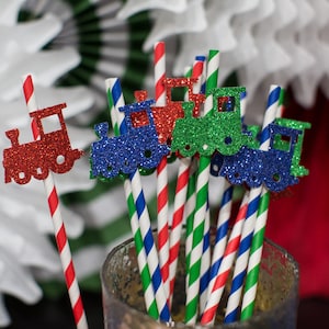 Train Party Decorations. Train Party Straws. Train Birthday Decorations. Train Baby Shower Decor. Train Birthday. Chugga Chugga Two Two.