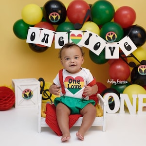 One Love Banner. One Love First Birthday. Reggae Birthday Decorations. One Love Party Decor. One Love Party Decorations. 70&#39;s Birthday Sign.