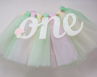 Fairy 1st Birthday Highchair Banner & Tulle Tutu