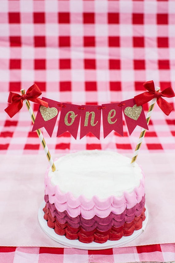 Red And Gold Cake Bunting Valentine S Day Smash Cake Topper Little Sweetheart Cake Topper Valentine S Day First Birthday Cake Topper Party Supplies Party Decor Delage Com Br