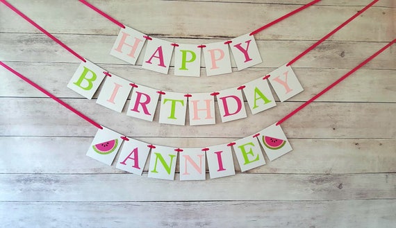 One In A Melon Party Decorations, Watermelon Birthday Banner, Watermelon Birthday Decorations, One In A Melon Birthday, Watermelon Birthday Il_570xn