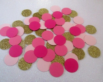 220 Glitter Confetti Pink Gold Wedding Confetti Pink Gold Bridal Shower Pink Gold Baby Shower Baby Sprinkle Shower Invitation Decor