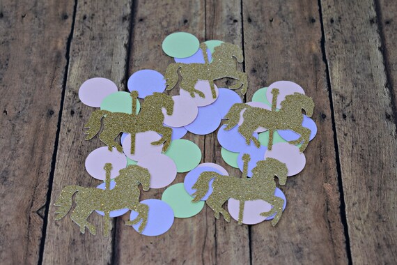 Carousel Horse Confetti Carousel Horse Party Decorations