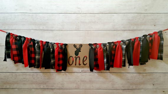 Lumberjack Highchair Banner, Deer Highchair Banner, Lumberjack First Birthday, Lumberjack High Chair Banner, Deer High Chair Banner, Il_570xn