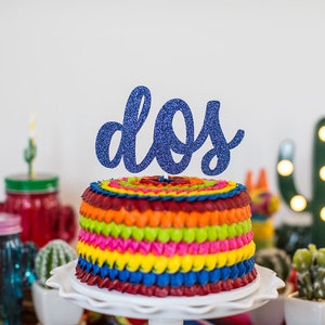 Dos Cake Topper. Boy Fiesta Decorations. Blue Fiesta Decorations. Taco Twosday  Birthday Decorations. Boy Taco Twosday. Second Birthday Idea
