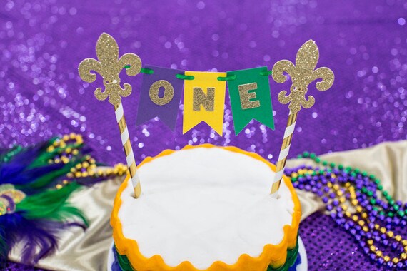 Mardi Gras Birthday Cake Topper. Mardi Gras Smash Cake Topper. Mardi Gras 1st Birthday Decorations. Mardi Gras Birthday. Mardi Gras Decor. Il_570xn