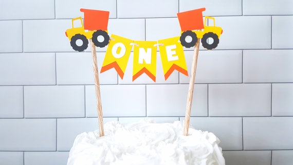Construction Cake Topper Construction Party Decorations Etsy