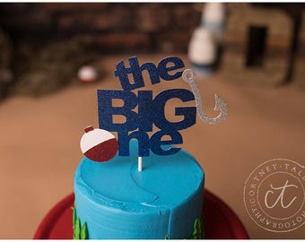 The Big One Fishing Cake Topper, First Birthday