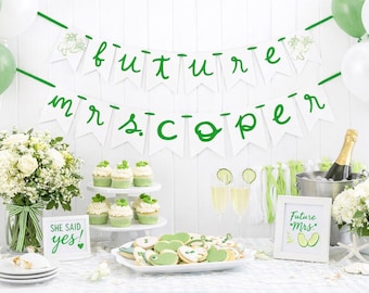 Personalized Fresh Off the Market Bridal Shower Banner. Farmer's Market Bachelorette Party Decorations. Future Mrs.