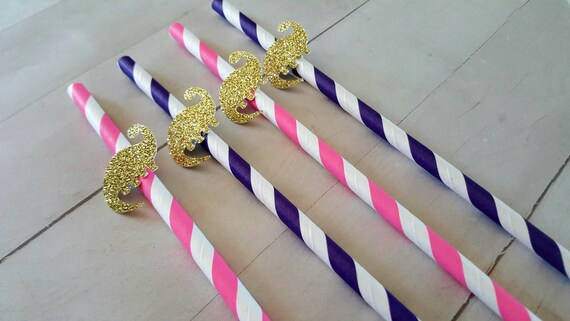 12 Dinosaur Straws Girl Dinosaur Birthday Dinosaur Party