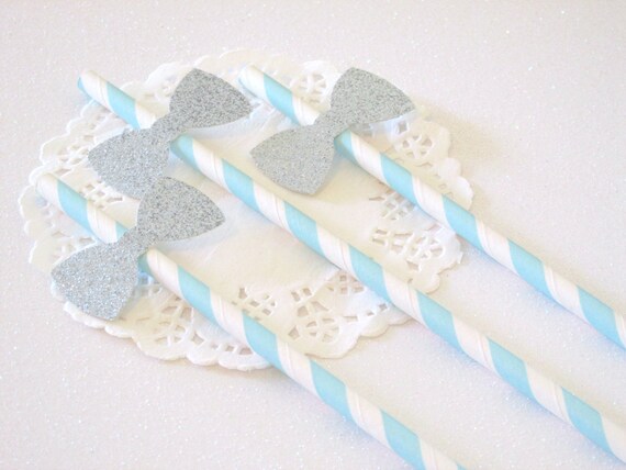 12 Bow Tie Straws Bow Tie Decorations First Birthday Straws Boy Baby Shower Decorations Little Man Decorations Bow Tie Theme Boy Baby Shower Il_570xn