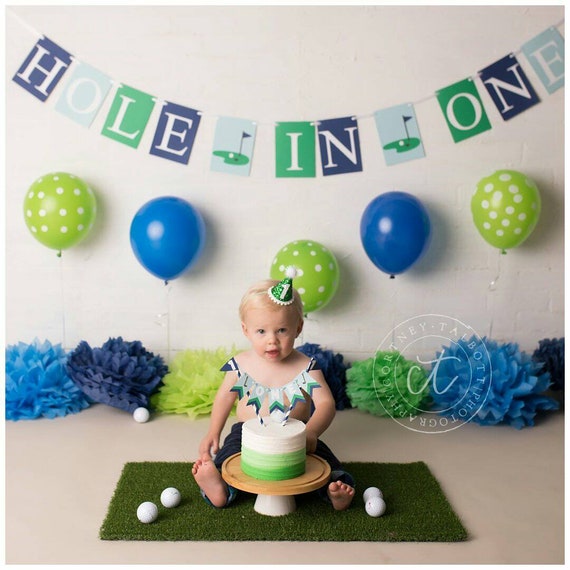 Hole In One Birthday, Hole In One Banner, Golf First Birthday, Hole In One Decorations, Golf Banner, Golf Party Decorations, Hole In One Il_570xn