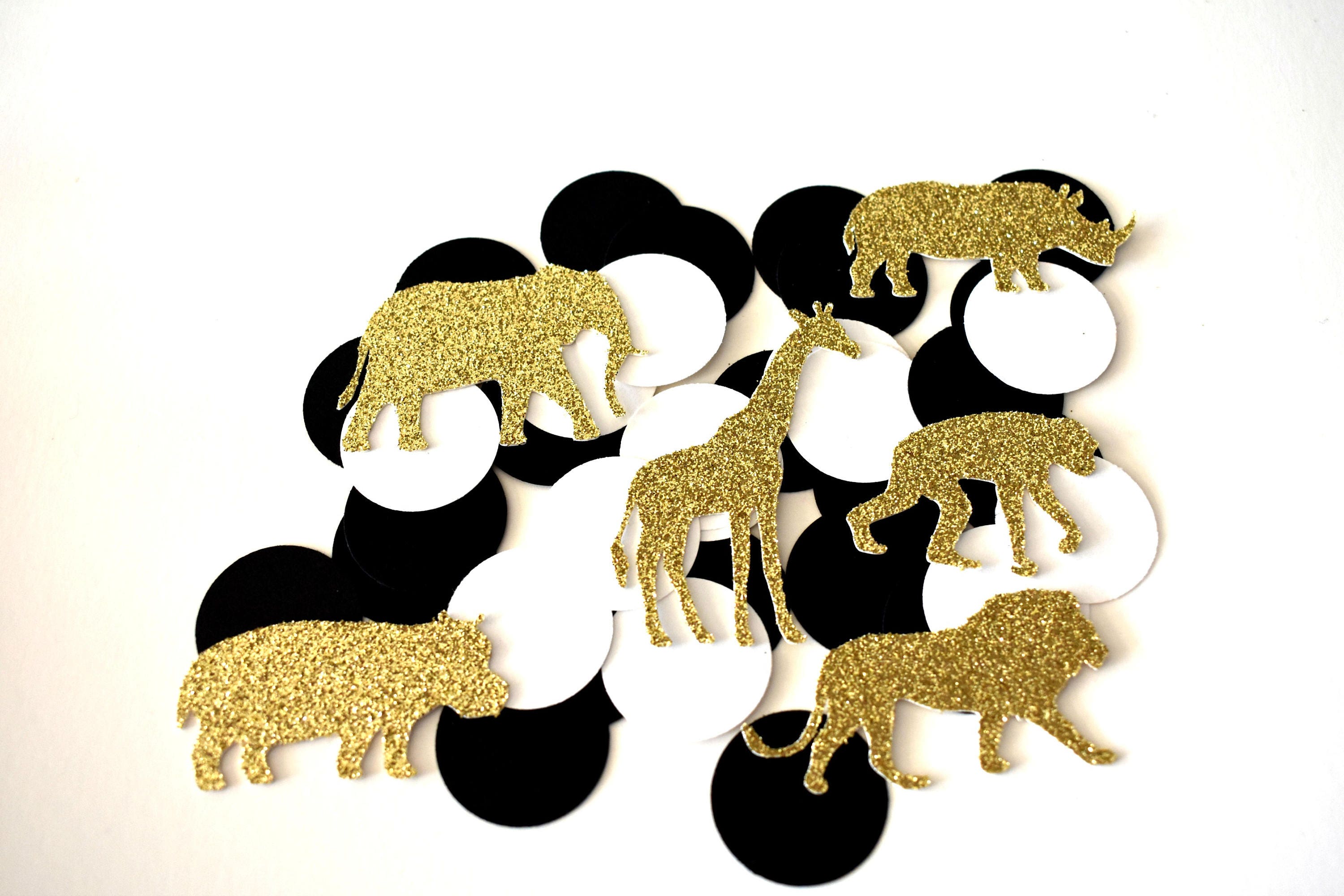 Safari Confetti Jungle Confetti Safari Party Decorations Etsy