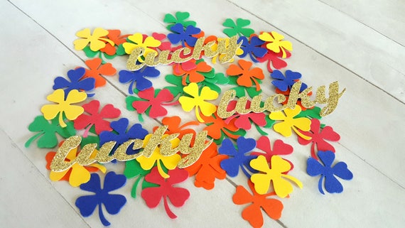 St. Patrick's Day Party, St. Patrick's Day Confetti, St. Patrick's Day Birthday, Shamrock Confetti, Irish Confetti, Irish Rainbow Decor, Il_570xn