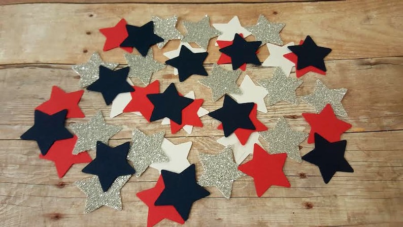 200 4th of July Confetti, 4th of July Party Decor, Little Firecracker Party Decor, 4th of July Invitations, Fourth of July Birthday Decor image 1