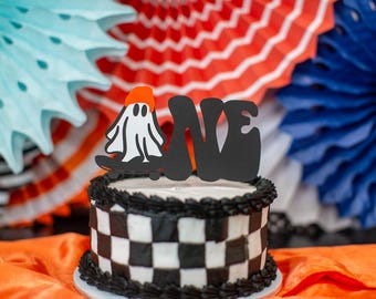 Spooky One Cake Topper, Retro Halloween 1st Birthday