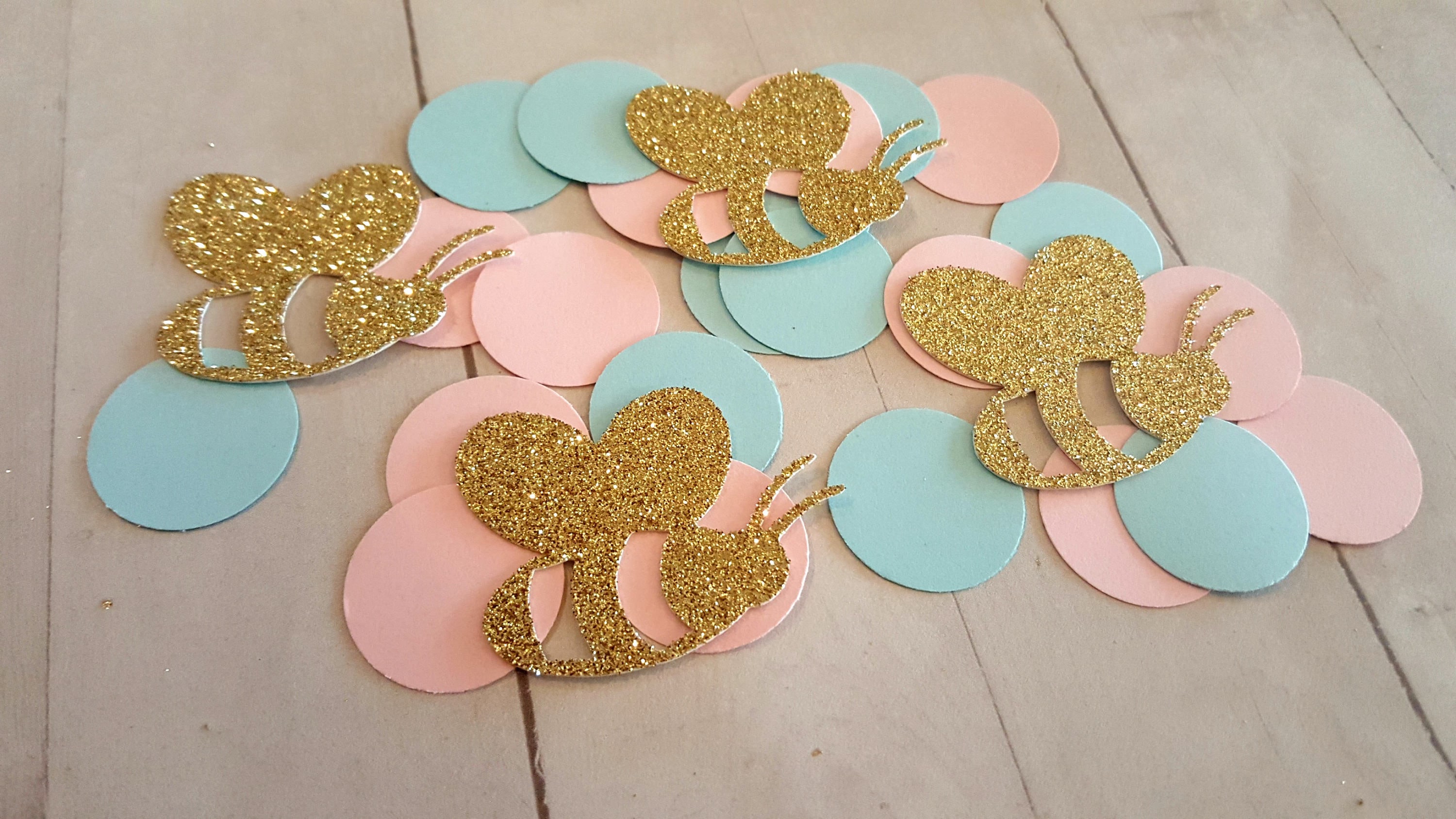 What Will It Bee Gender Reveal Confetti Bee Gender Reveal Bee Baby Shower Bee Confetti Gender Reveal Ideas Gender Reveal