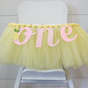 Pink Lemonade 1st Birthday. Lemon High Chair Banner. Lemon High Chair Tutu. Lemonade Highchair Decor. Lemon First Birthday. Lemonade Party.