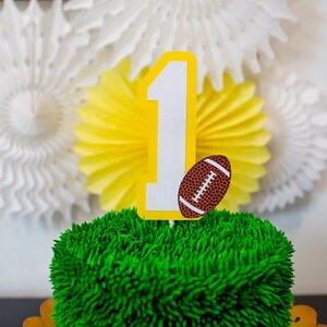Football Cake Topper. Football Birthday Decorations. Football Party Decorations. Football Smash Cake Topper. Football Number Cake Topper.